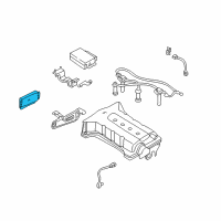 OEM 2001 Kia Sephia Unit Assembly-Control, Eat Diagram - 0K2AB189E0B