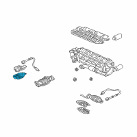 OEM 2002 Acura NSX Cover, Front Converter (Lower) Diagram - 18181-PR7-A50