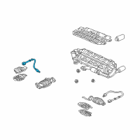 OEM 2002 Acura NSX Sensor, Front Oxygen Secondary Diagram - 36541-PR7-A51