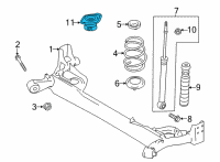 OEM Nissan Kicks Insulator Assy-Mounting, Shock Absorber Diagram - 55320-9VB0A