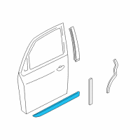 OEM 2003 Ford Focus Body Side Molding Diagram - 5S4Z-5420939-DAA