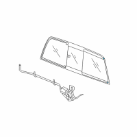 OEM 2006 Dodge Ram 2500 Channel-Sliding BACKLITE Diagram - 5179976AA