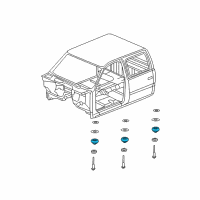 OEM Cadillac Support Brace Upper Insulator Diagram - 15201005