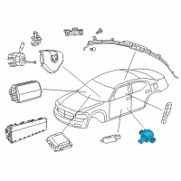 OEM 2019 Dodge Charger Sensor-Acceleration Diagram - 56054085AA