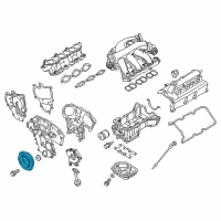 OEM 2019 Nissan Pathfinder Pulley-Crankshaft Diagram - 12303-JA11A