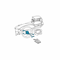 OEM Pontiac Coil Kit, Steering Wheel Inflator Restraint Module Diagram - 26087354
