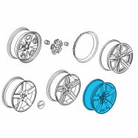 OEM 2014 Chevrolet Camaro Wheel, Alloy Diagram - 9599046