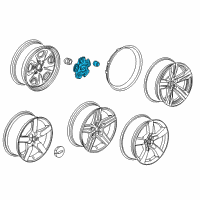 OEM 2013 Chevrolet Camaro Center Cap Diagram - 92200401