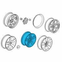 OEM 2011 Chevrolet Camaro Wheel, Alloy Diagram - 92197466