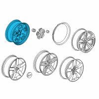 OEM 2013 Chevrolet Camaro Wheel, Steel Diagram - 22844561