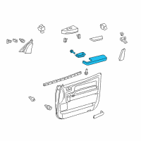 OEM 2014 Toyota Tundra Armrest Diagram - 74220-0C040-C0