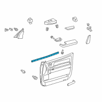 OEM 2008 Toyota Tundra Belt Weatherstrip Diagram - 68171-0C040