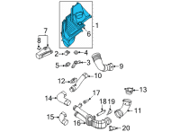 OEM BMW M3 AIR FILTER ELEMENT, RIGHT Diagram - 13-71-8-095-805