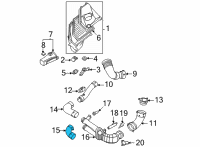 OEM 2022 BMW X4 CHARGE AIR PIPE FOR CYLINDER Diagram - 13-71-8-054-840