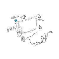 OEM 2006 Pontiac Solstice Lock Cylinder Diagram - 25863898