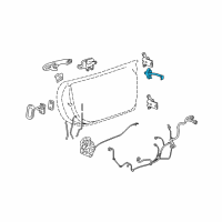 OEM 2009 Pontiac Solstice Link Asm-Front Side Door Check Diagram - 15837536