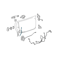 OEM 2009 Saturn Sky Rod Asm-Front Side Door Locking Diagram - 15847370