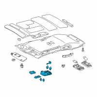 OEM Lexus CT200h Lamp Assy, Map Diagram - 81260-76070-B0