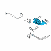 OEM Kia TURBOCHARGER, LH Diagram - 282313L100