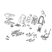 OEM 2021 GMC Acadia Seat Switch Bezel Diagram - 23339164