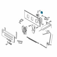 OEM 2005 Jeep Wrangler Handle-LIFTGATE Diagram - 55176547AB