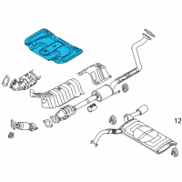 OEM 2015 Kia Forte5 Protector-Heat Rear Diagram - 28795A7500