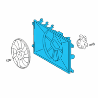 OEM Toyota Corolla Fan Shroud Diagram - 16711-F2010