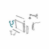 OEM 2009 Dodge Grand Caravan Hose-Radiator Inlet Diagram - 5005316AB