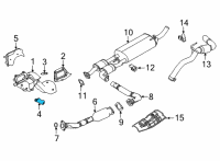 OEM 2020 Nissan Frontier Gusset-Container Diagram - 20817-9BT0A