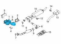 OEM 2021 Nissan Frontier THREE WAY CATALYST Diagram - 208B2-9BP0D