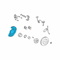 OEM 2011 Toyota Highlander Dust Shield Diagram - 47703-0E010