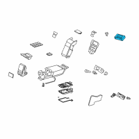 OEM Lexus Switch, Rear Power Seat Diagram - 84923-50280