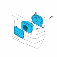 OEM 1996 Toyota Tacoma Passenger Side Headlight Assembly Diagram - 81110-89155