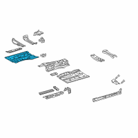 OEM 2007 Lexus IS250 Pan, Front Floor, RH Diagram - 58111-24050