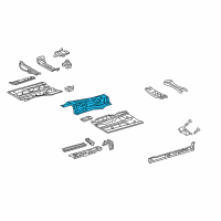 OEM 2019 Lexus RC300 Panel, Front Floor, Center Diagram - 58113-53030