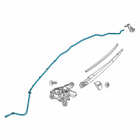 OEM Jeep Hose-Windshield Washer Diagram - 68102966AA