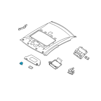 OEM 2009 Nissan Altima Holder-SUNVISOR Diagram - 96409-JB00A