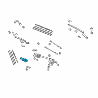 OEM Acura RL Motor, Front Wiper (Lh) Diagram - 76505-SJA-G01