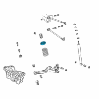 OEM 1999 Toyota RAV4 Insulator Diagram - 48257-42010