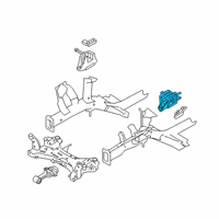 OEM 2019 Hyundai Veloster Transmission Mounting Bracket Assembly Diagram - 21830-J9100