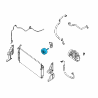 OEM 2012 Nissan Murano Pulley Assy-Idler, Compressor Diagram - 11925-JA11A