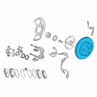 OEM Honda Civic Disk, Front Brake Diagram - 45251-T2F-A82