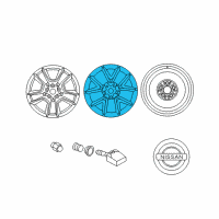 OEM 2010 Nissan Maxima Aluminum Wheel Diagram - 40300-9N03E