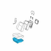 OEM 2007 Pontiac Vibe Seat Cushion Pad Diagram - 88973892