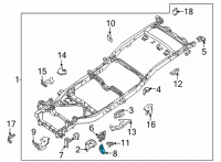 OEM 2021 Nissan Frontier BRACKET-BOUND BUMPER, RH Diagram - 50440-9BT0A