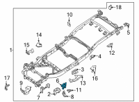 OEM 2021 Nissan Frontier BRKT-Fr Shock Abs MTG, RH Diagram - 50412-9BT0A