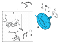 OEM 2021 Kia Seltos Booster Assy-Brake Diagram - 59110Q5110