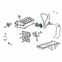 OEM Chevrolet Trailblazer Camshaft Gear Diagram - 24100362
