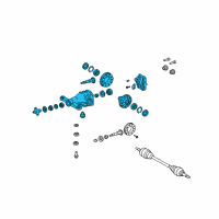 OEM 2009 Lexus LS460 Carrier Assy, Differential, Rear Diagram - 41110-50320
