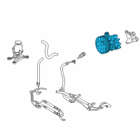 OEM 2017 Toyota Tundra Power Steering Pump Diagram - 44310-0C090